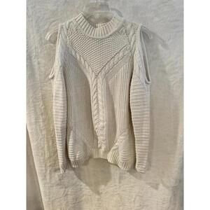 H&M Divided Sweater Women's Open Shoulder Long Sleeves Size S